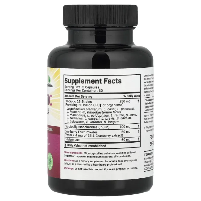 Futurebiotics, пробиотик и пребиотик для женщин, 60 вегетарианских капсул