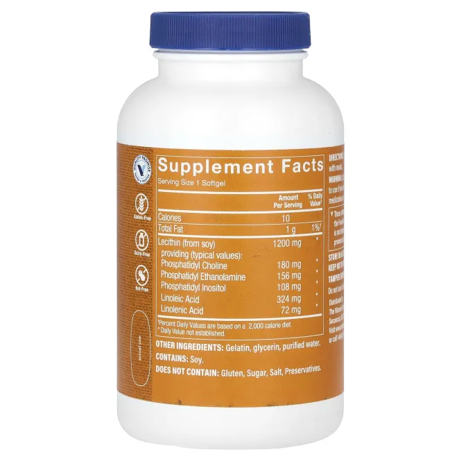 The Vitamin Shoppe, лецитин, 1200 мг, 180 капсул