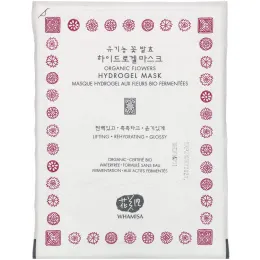 Whamisa, Organic Flowers, Hydrogel Mask, 1 Sheet