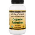 Спирулина, Spirulina, Healthy Origins, органик, 500 мг, 720 таблеток