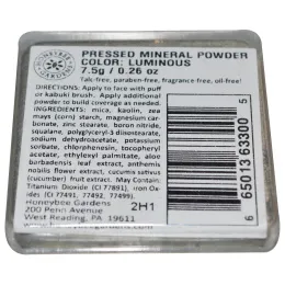 Honeybee Gardens, Прессованная минеральная пудра,  люминесцентный оттенок, 7.5 г