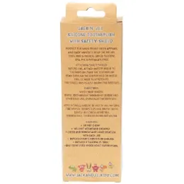 Jack n' Jill, Силиконовая зубная щетка, С защитным экраном, Этап 2, 1 зубная щетка и экран