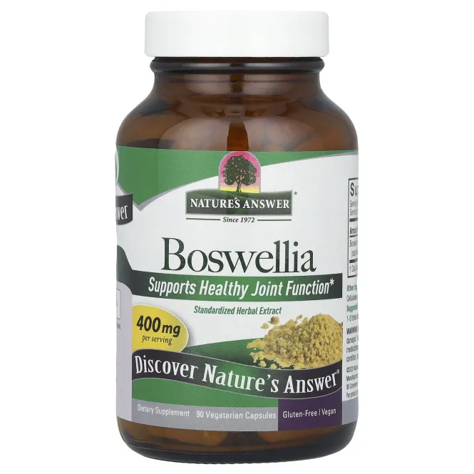 Nature's Answer, Босвеллия (Boswellia), 400 мг, 90 вегетарианских капсул