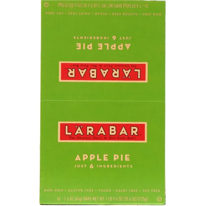 Larabar, Яблочный пирог, 16 батончиков, 1,6 унции (45 г) каждый