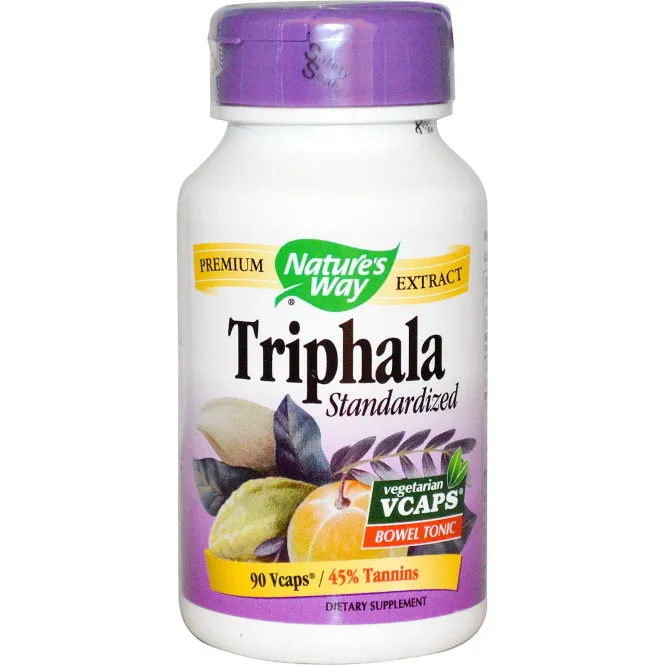 Nature's Way, Трифала, Стандартизированная Формула 90 овощных капсул