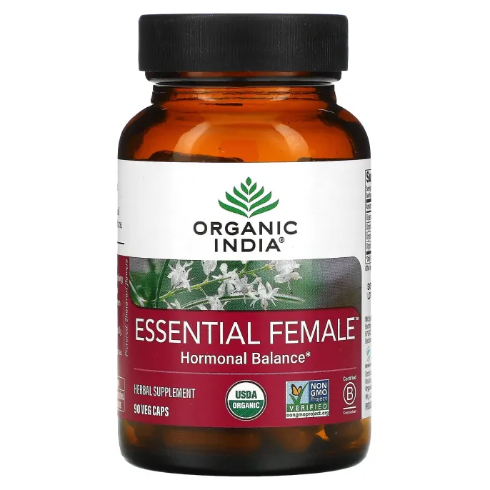 Organic India, Essential Female, Hormonal Balance, 90 растительных капсул