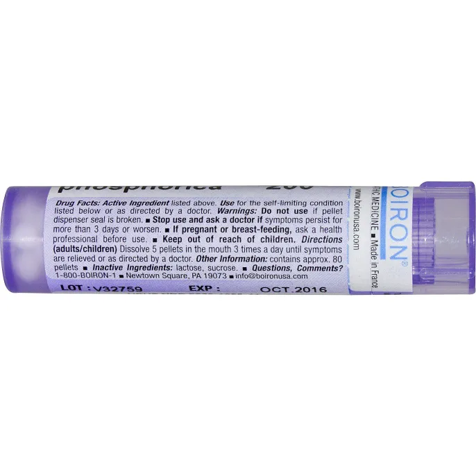 Boiron, Single Remedies, Калькарея фосфорика, 200CK, прибл. 80 гранул