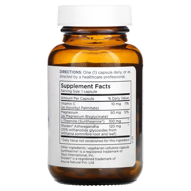 Metabolic Maintenance, Ashwagandha Plus, смесь L-теанина и магния, 60 капсул