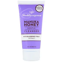 Wedderspoon, Manuka Honey, Gentle Cleanser, With Blueberry Fruit Extract, Aloe & Green Tea Scent, 6 fl oz (180 ml)