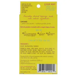 ColorKitchen, Party, Colors From Nature, Yellow Frosting Color & Rainbow Sprinkles, 1.33 oz (37.74 g)