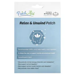 PatchAid, Relax & Unwind Patch, патч для расслабления, 30 патчей