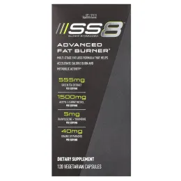 JYM Supplement Science, SS8 Super Shredded, улучшенное жиросжигающее средство, 120 вегетарианских капсул