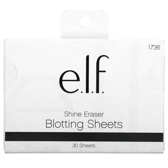 E.L.F., Shine Eraser Blotting Sheets, 30 Sheets