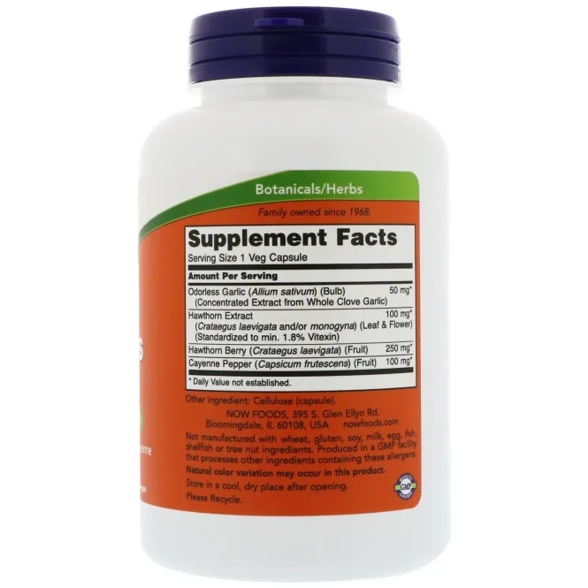 Now Foods, Непахучий супер чеснок, 180 капсул
