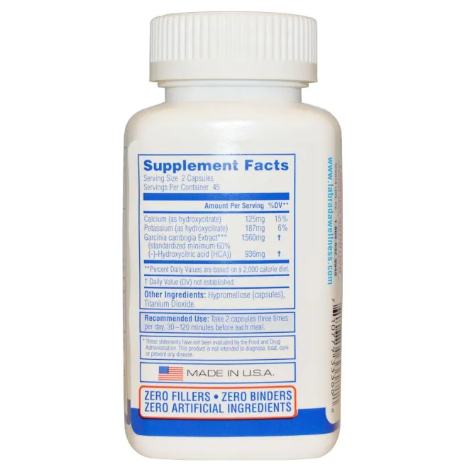 Labrada Nutrition, Гарциния камбоджийская, 90 вегетарианских капсул