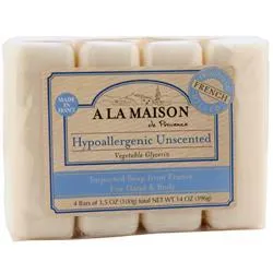 A La Maison, Мыло Гипоаллергенное без запаха - Упаковка 4 шт
