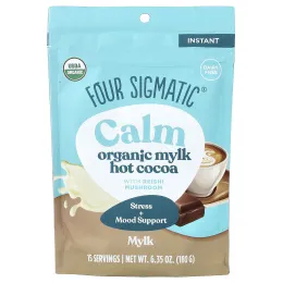 Four Sigmatic, Calm, органическое горячее какао с грибами рейши, 180 г (6,35 унции)