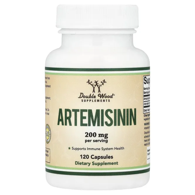 Double Wood Supplements, артемизинин, 120 капсул (100 мг в 1 капсуле)