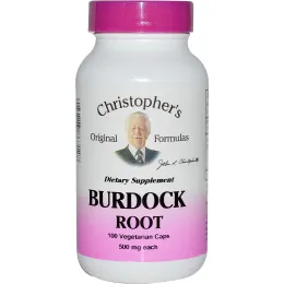 Christopher's Original Formulas, Экстракт корня лопуха, 500 мг, 100 растительных капсул