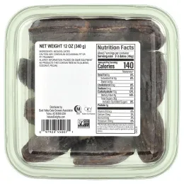 Natural Delights, Свежие финики Medjool, без косточек, 340 г (12 унций)