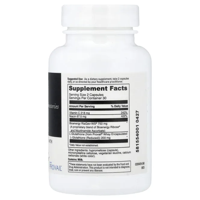 DaVinci Laboratories, NAD + активация с глутатионом, 60 капсул