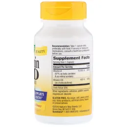 Nature's Way, Витамин А и D, 15000 МЕ / 400 МЕ, 100 капсул