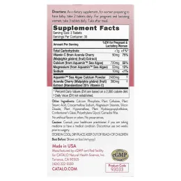 CATALO, Вегетарианский кальций для беременности, 90 вегетарианских таблеток