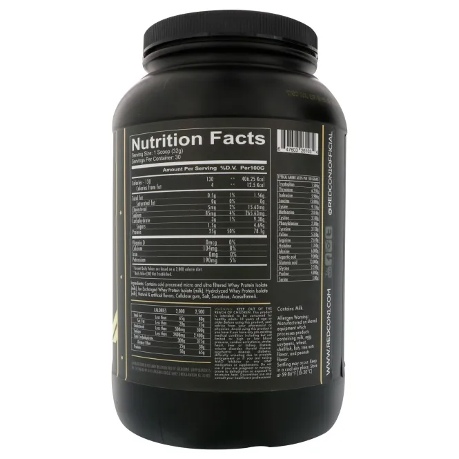 Redcon1, Изотоп, 100%-ный сывороточный изолят, ваниль, 960 г