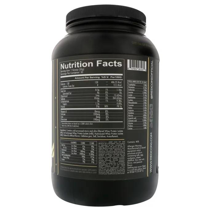 Redcon1, Изотоп, 100%-ный сывороточный изолят, ваниль, 960 г