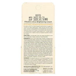 Frudia, Крем для лица с цитрусовыми 10 г (0,35 унции)