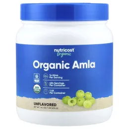 Nutricost, органическая амла, без добавок, 454 г (16,2 унции)