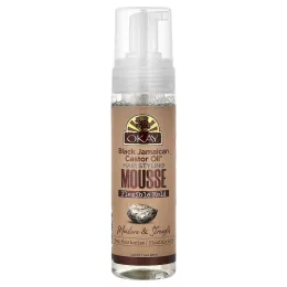 Okay Pure Naturals, Black Jamaican Castor Oil®, мусс для укладки волос, гибкая фиксация, для всех типов волос, 221 мл (7,5 унции)