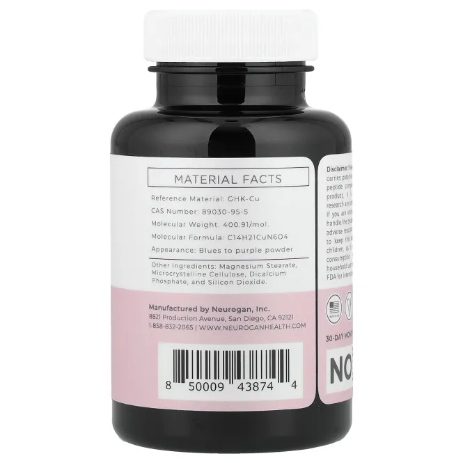 Neurogan Health, пептид меди, GHK-CU, 120 мкг, 60 таблеток