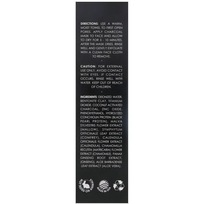 Gold Mountain Beauty, Activated Charcoal Mask, 4 fl oz