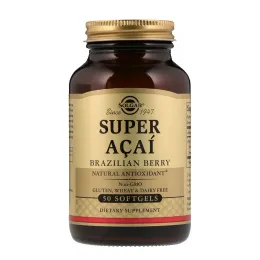 Solgar, Супер асаи, Бразильская ягода, 50 гелевых капсул
