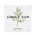 Simply Gum, Жевательная резинка, Натуральный фенхель и лакрица, 15 штук