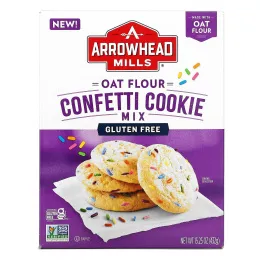 Arrowhead Mills, Смесь для печенья с конфетти из овсяной муки, 432 г (15,25 унции)