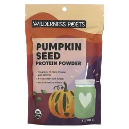 Wilderness Poets, протеиновый порошок из органических семян тыквы, 226 г (8 унций)