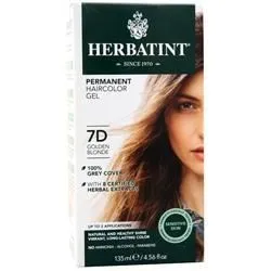 Herbatint, Перманентный травяной гель для окрашивания волос Светло-золотистый блонд - 8D 135 мл