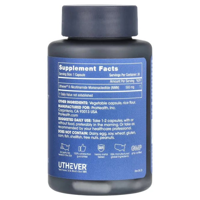 ProHealth Longevity, NMN Pro 500, 500 мг, 30 капсул