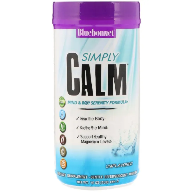 Bluebonnet Nutrition, Simply Calm, Без ароматизаторов, 16 унц. (454 г)