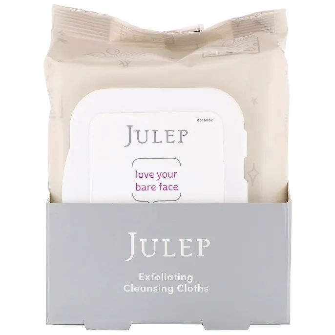 Julep, Love Your Bare Face, отшелушивающие очищающие салфетки, 30 шт.