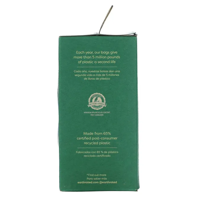 Earth Rated, пакеты для уборки за собаками, без запаха, 120 пакетов, 8 запасных рулонов