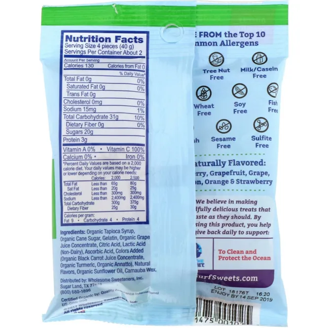 Surf-Sweets, Мармеладные червячки, 2,75 унции (78 г)