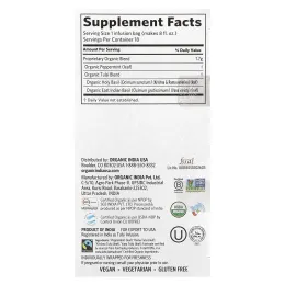 Organic India, чай тулси с перечной мятой, без кофеина, 18 пакетиков для заваривания, 30,6 г (1,08 унции)