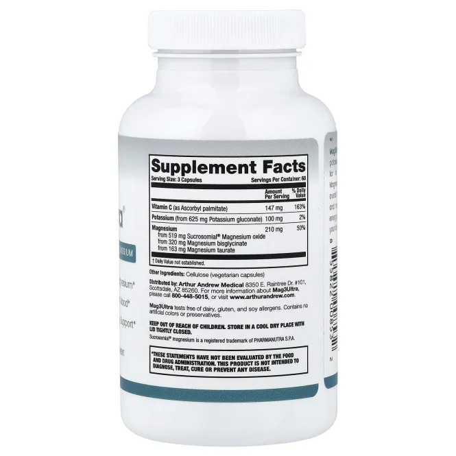 Arthur Andrew Medical, Mag3Ultra®, 180 капсул