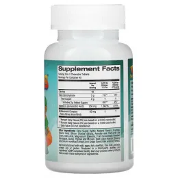 Vitables, жевательный витамин C для детей, со вкусом апельсина, 90 вегетарианских таблеток