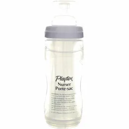 Playtex Baby, Бутылочка "Ближе к натуральному грудному кормлению", 3M+, средний, 1 бутылочка с 5 пакетиками-вкладышами, 8-10 унц. (236-300 мл)