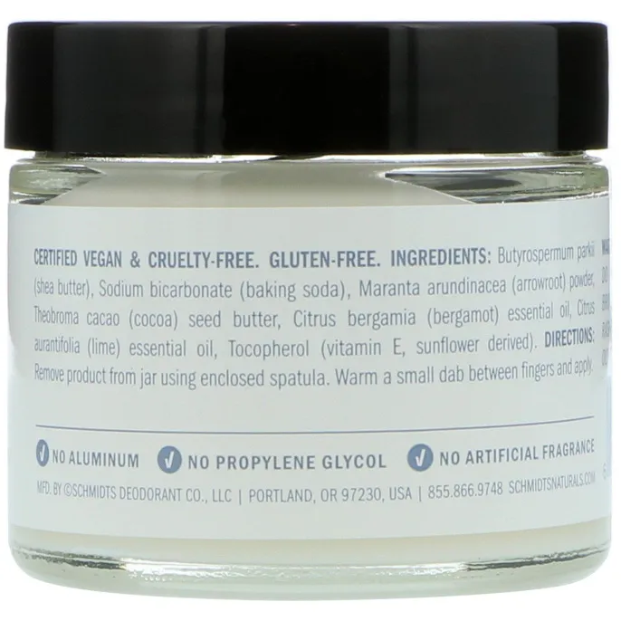 Schmidt's, Бергамот + лайм, 2 унц. (56.7 г)