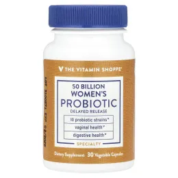 The Vitamin Shoppe, Пробиотик для женщин, 50 млрд, 30 растительных капсул